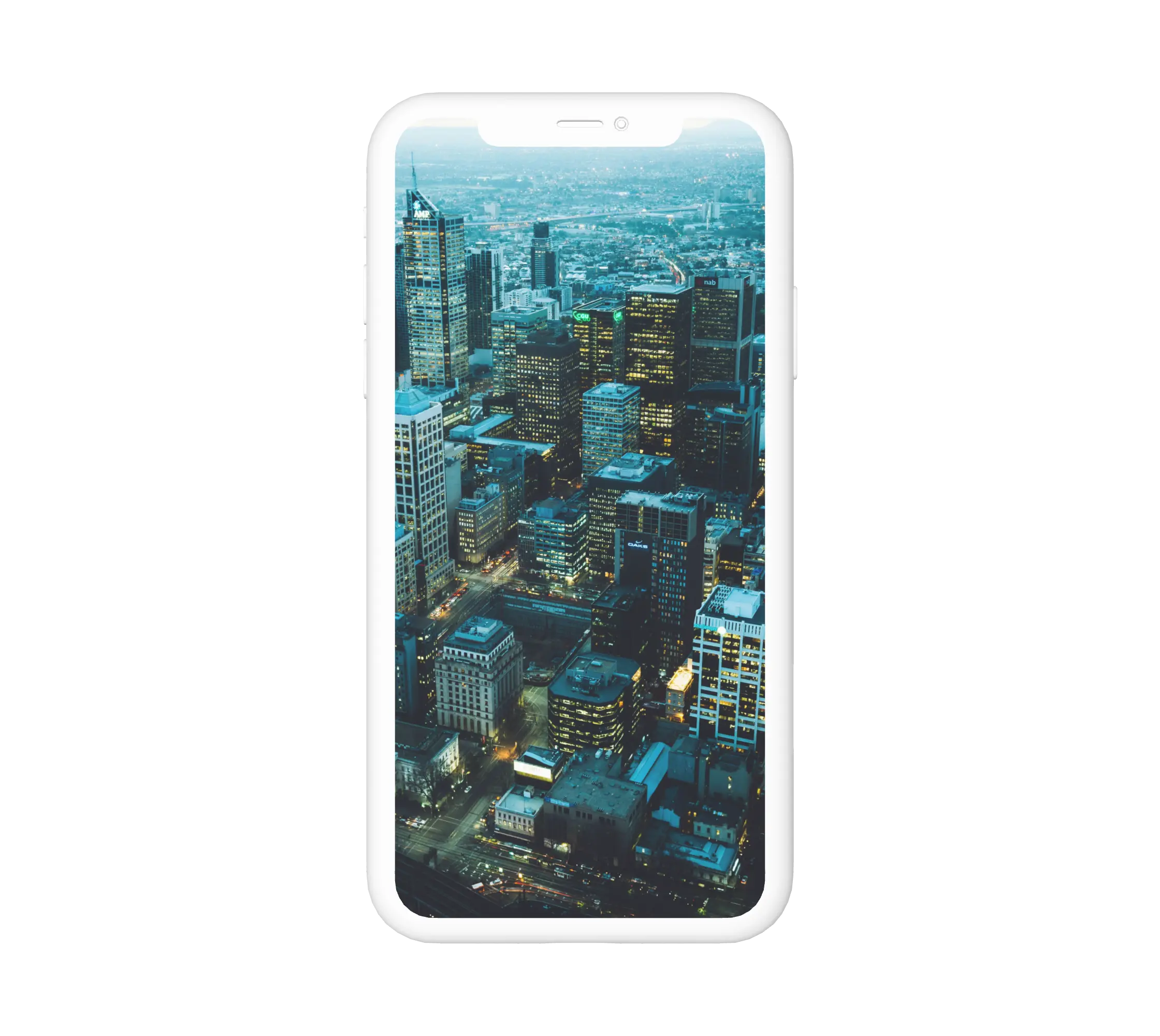 Este felülről egy nagyvárosról háttérkép