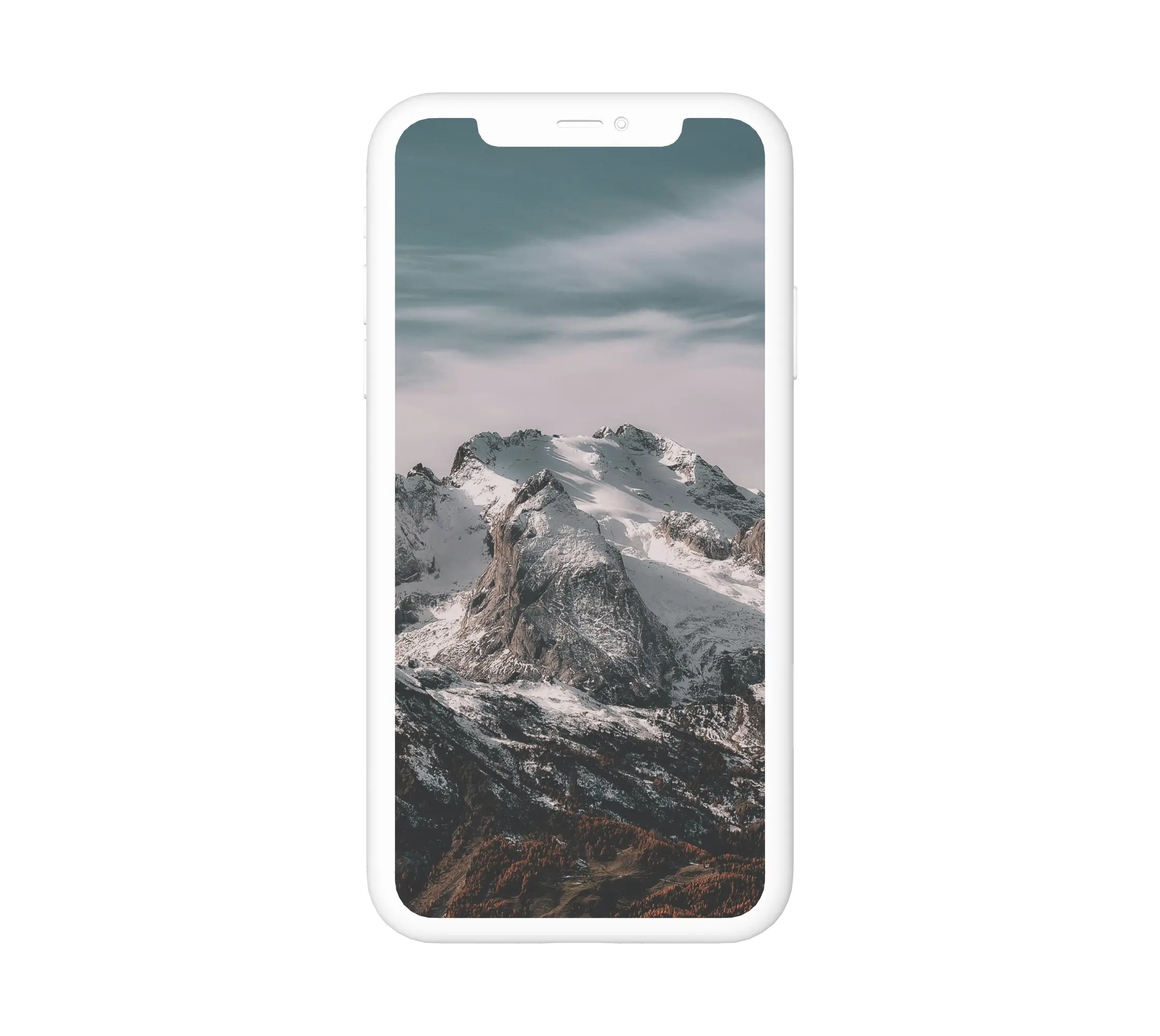 Téli hegy háttérkép mobiltelefonra