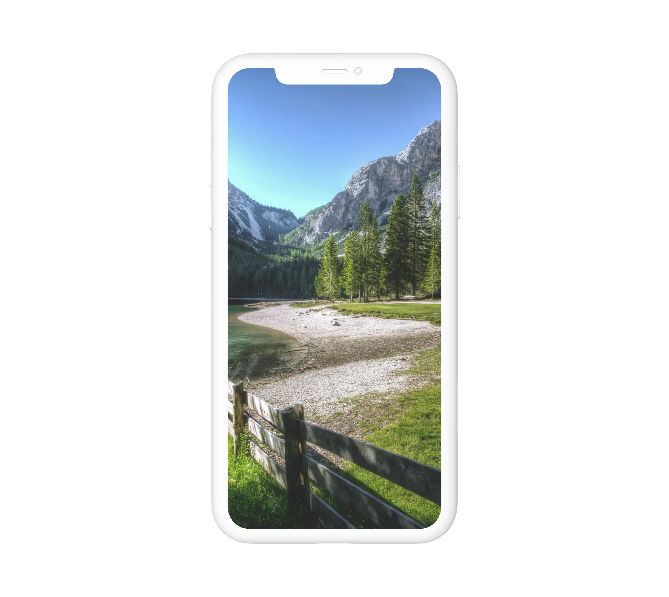 Völgyben vízpart háttérkép