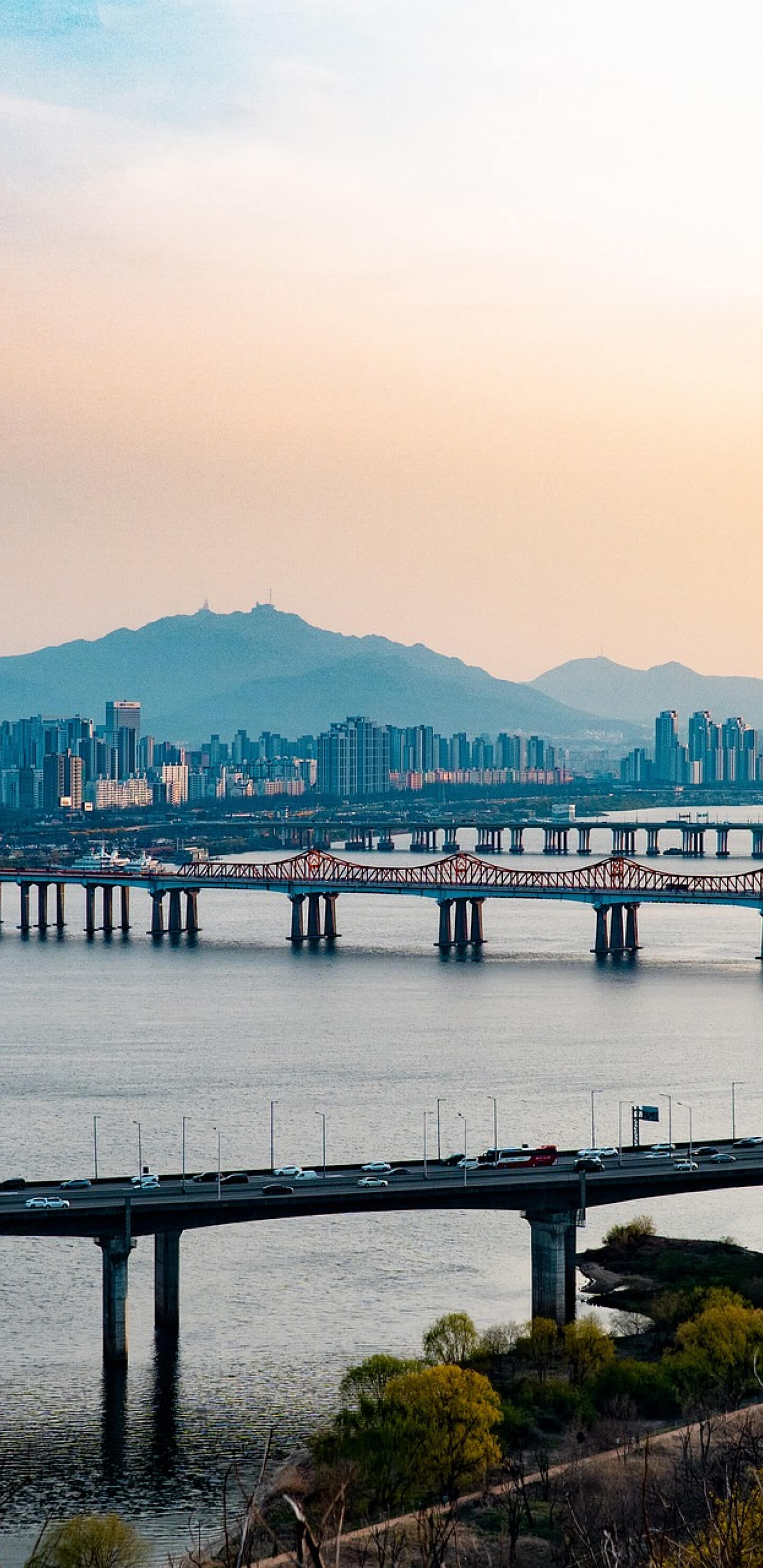 Folyó és híd 1440x2960