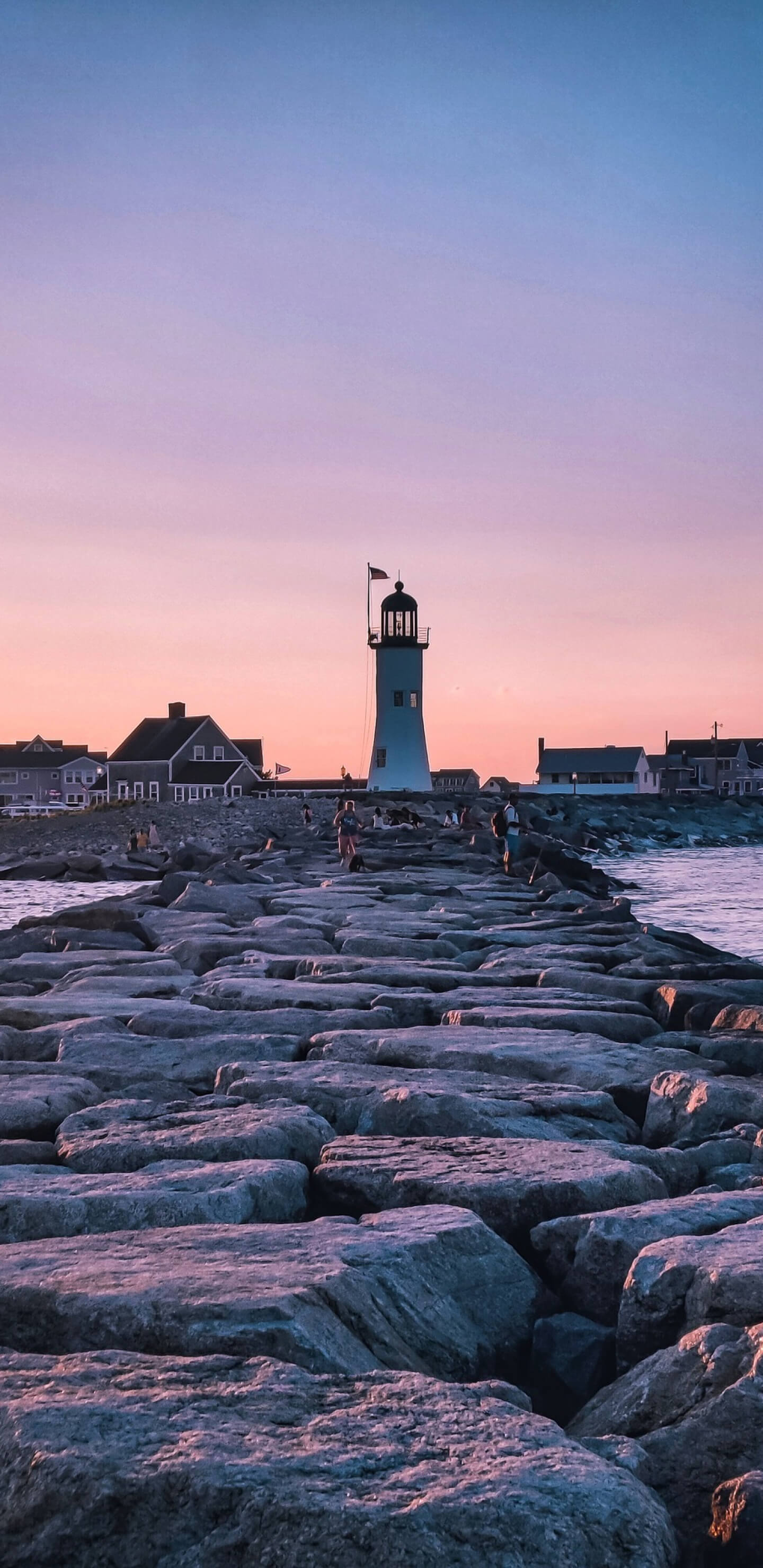 A világítótoronyhoz vezető sziklás út 1440x2960